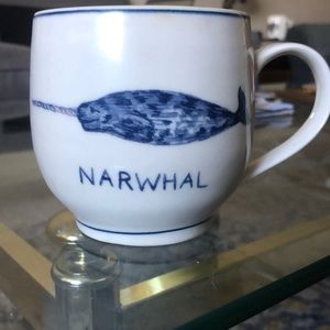 Anthropologie Narwhal Mug
